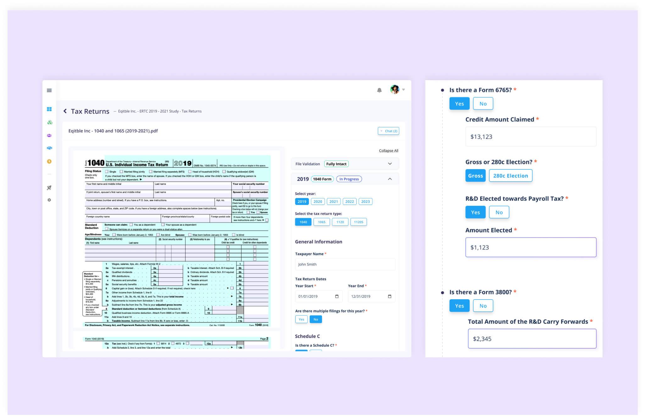 Tax Credit FinTech project image 2